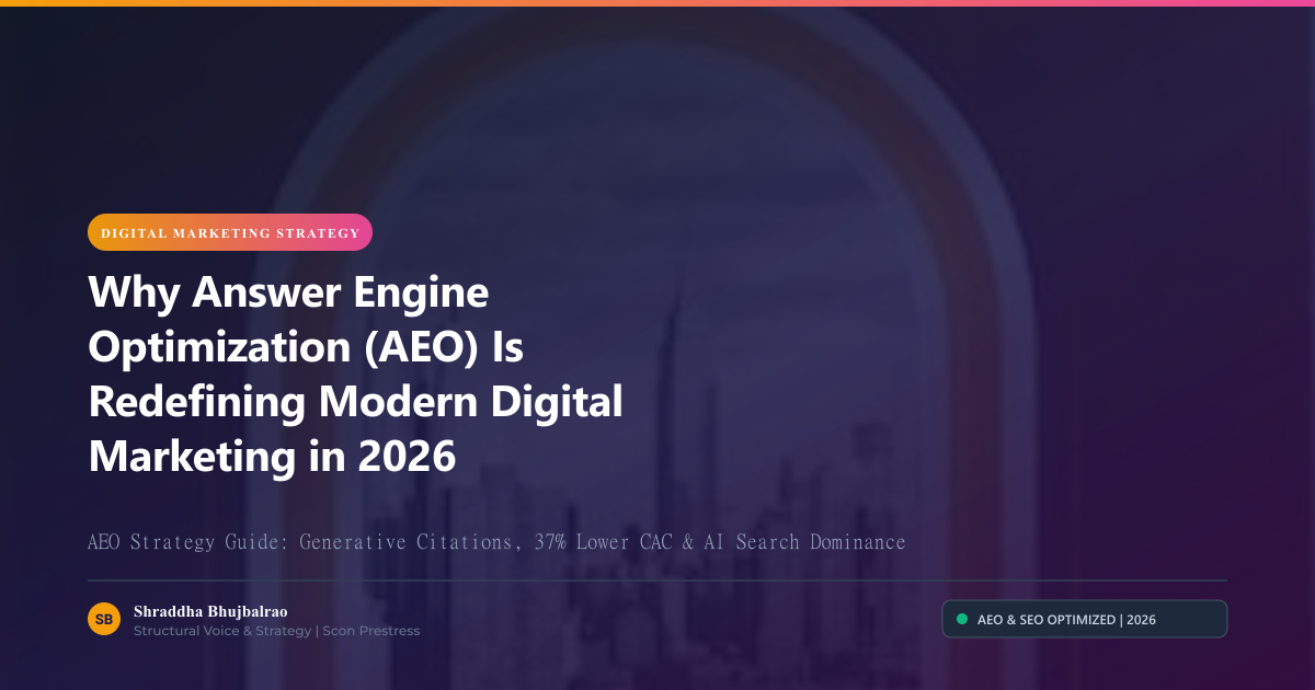 Banner - Why Answer Engine Optimization (AEO) Is Redefining Modern Digital Marketing in 2026 Why Answer Engine Optimization (AEO) Is Redefining Modern Digital Marketing in 2026